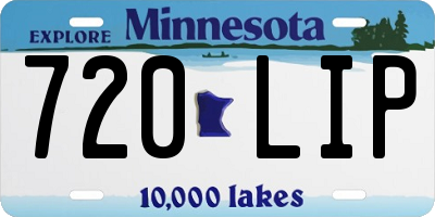 MN license plate 720LIP