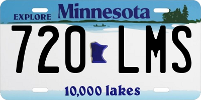 MN license plate 720LMS