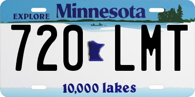 MN license plate 720LMT