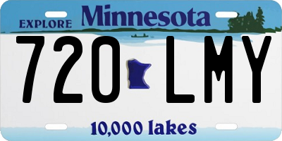MN license plate 720LMY
