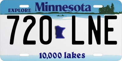 MN license plate 720LNE