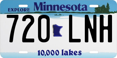 MN license plate 720LNH