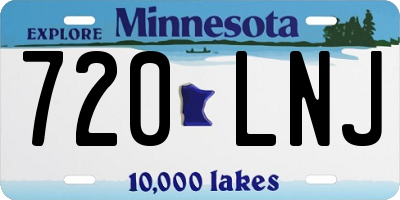 MN license plate 720LNJ