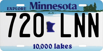MN license plate 720LNN