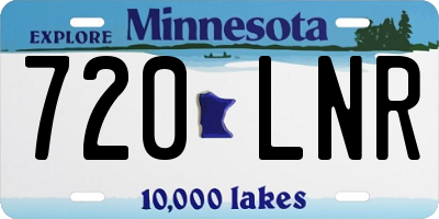 MN license plate 720LNR