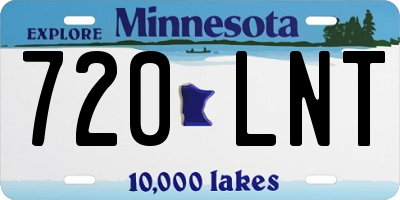 MN license plate 720LNT