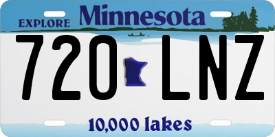 MN license plate 720LNZ