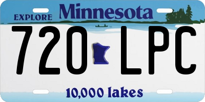 MN license plate 720LPC