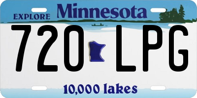 MN license plate 720LPG