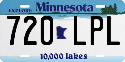 MN license plate 720LPL