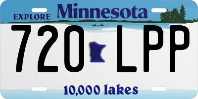MN license plate 720LPP