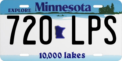 MN license plate 720LPS