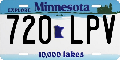 MN license plate 720LPV