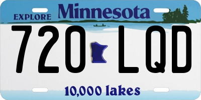 MN license plate 720LQD