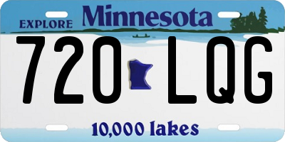 MN license plate 720LQG