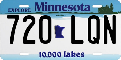 MN license plate 720LQN