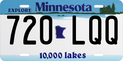 MN license plate 720LQQ