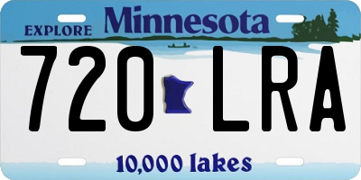 MN license plate 720LRA