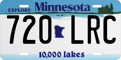 MN license plate 720LRC