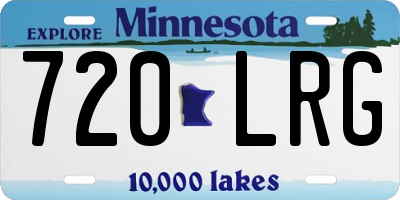MN license plate 720LRG