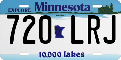 MN license plate 720LRJ