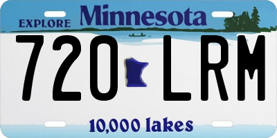 MN license plate 720LRM