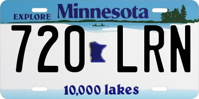 MN license plate 720LRN