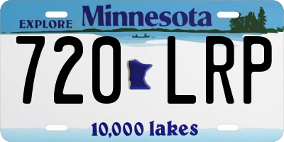 MN license plate 720LRP