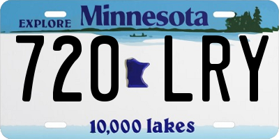 MN license plate 720LRY
