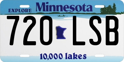 MN license plate 720LSB