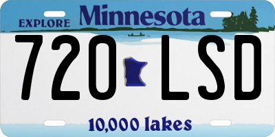 MN license plate 720LSD