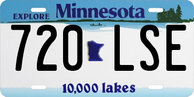 MN license plate 720LSE