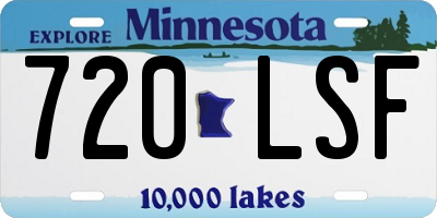MN license plate 720LSF