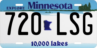 MN license plate 720LSG
