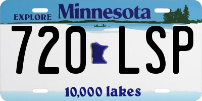 MN license plate 720LSP