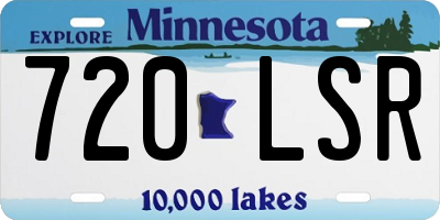 MN license plate 720LSR