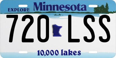 MN license plate 720LSS