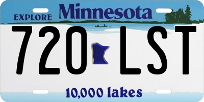 MN license plate 720LST