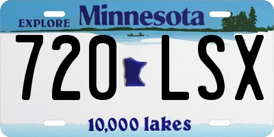 MN license plate 720LSX