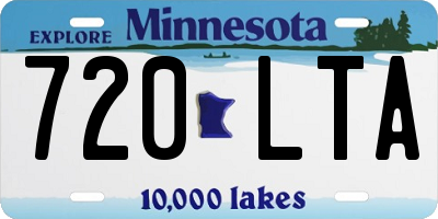 MN license plate 720LTA
