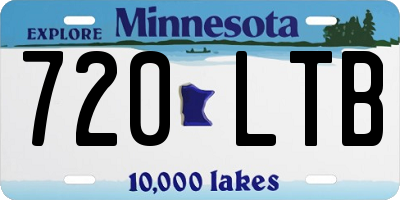 MN license plate 720LTB