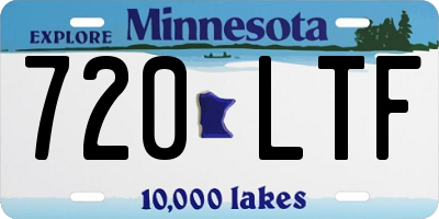MN license plate 720LTF