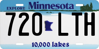MN license plate 720LTH