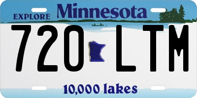 MN license plate 720LTM