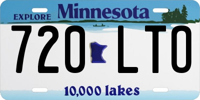 MN license plate 720LTO