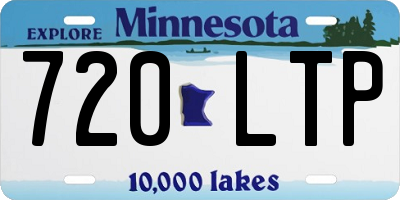 MN license plate 720LTP
