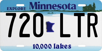 MN license plate 720LTR