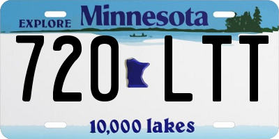 MN license plate 720LTT