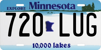 MN license plate 720LUG