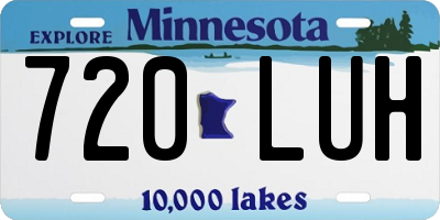 MN license plate 720LUH